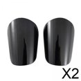 thumbnail image 1 of 2x2x Mini Espinilleras De Fútbol Protección De Pantorrilla Pequeña Para Hombres Mujeres Adultos Fútbol Negro, 1 of 8