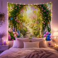 thumbnail image 2 of Rose Garden Gate Opening to Sunlit Stone Path, Romantic Cottagecore for Garden Lovers, Botanical Wall Art, Mother's Day Gift, Tapestry Wall Hanging for Bedroom and Living Room, 2 of 7