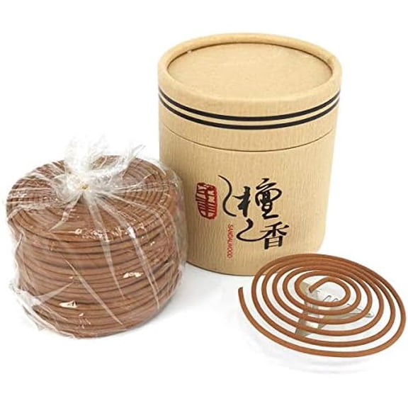 Sandalwood Coils Incense Natural 48 Pieces for Incense Holder Burner Home Decor Indoor Aroma 4 Hours$$Home Decor, Kitchen, & Other