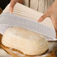 thumbnail image 4 of MIANGASTORE 2pcs Bread Proofing Basket Triangular Banneton Proofing Rattan Basket Cloth Liner for Professional for Home Bakers Size, 4 of 9