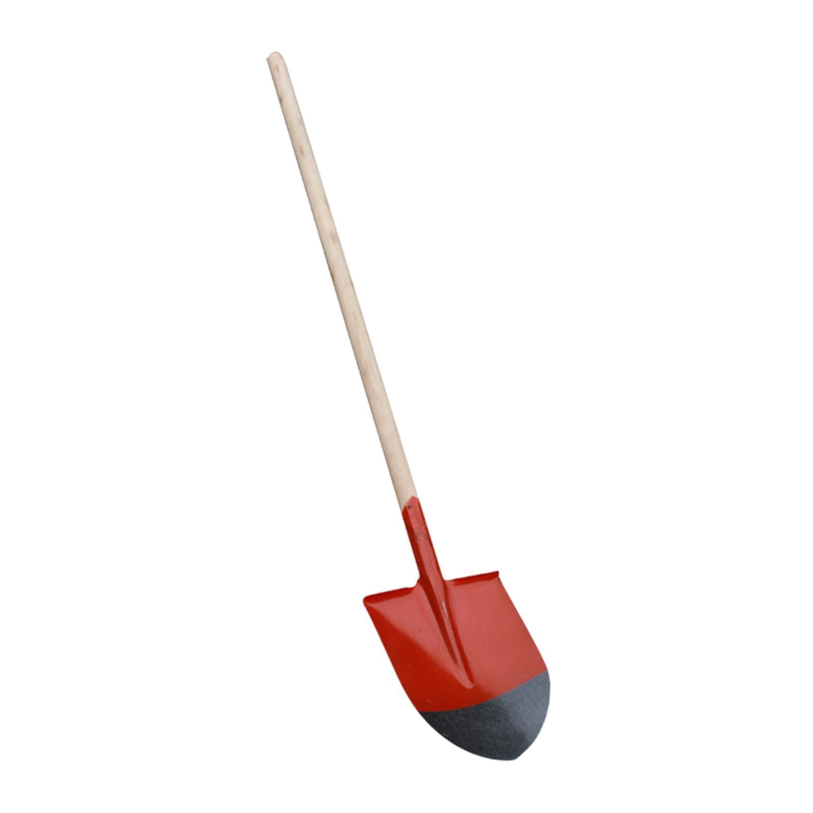koolsoo Garden Spade Planting Spade with Wood Handle Heavy Duty Hand Digging Shovels Garden Digging Tools for Moving Seeding Lawn Yard 42.5x22.7cm