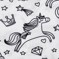 thumbnail image 6 of WIBACKER 2-9T Funny DIY Painted Pajamas for Girls Unicorn Summer Short Sleeve PJ Set You Can Color With Markers, 6 of 16