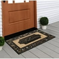 thumbnail image 3 of A1HC First Impression Rubber and Coir Large Floral Welcome Door Mat, 18" X 30", Dirt Trapper Thick Durable Heavy Duty Doormat, 3 of 7