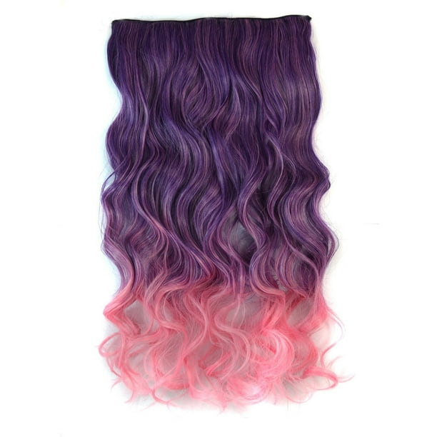 Peluca en clip Xihbxyly extensión cabello femenino largo rizado