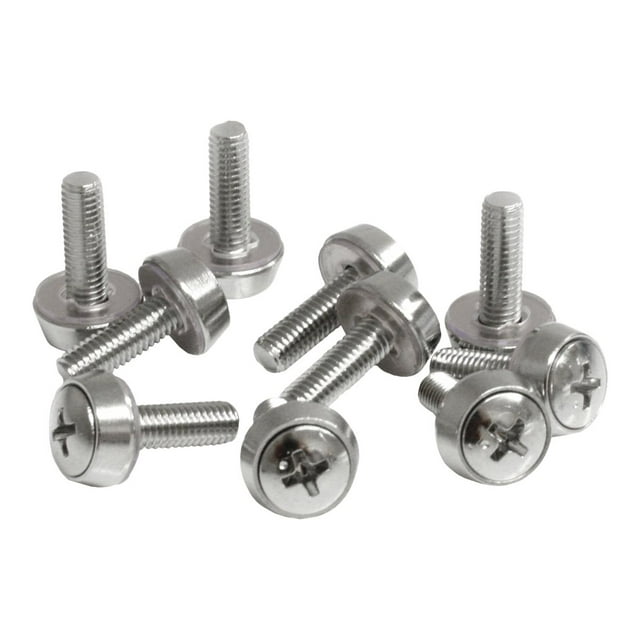 StarTech.com M5 x 12 mm - Vis - Lot de 100 - Vis de Montage M5 pour Rack de Serveur et Armoire (CABSCREWSM5) - Trousse de Vis (Lot de 100) - pour P/N : RACK-18U-20-WALL-OA, RACK-21U-20-WALL-OA, RACK-24U-20-WALL-OA, RK12OD2, RK3236BKF
