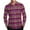 Hot Pink, variant on Mens Shirts Under $10 Men’s Button Down Versatile Plaid Shirt Stretch Long Sleeve Casual 2025 Fall Lapel Checkered Dress Shirts
