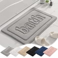 thumbnail image 1 of Xihbxyly Alfombrilla Absorbente para Baño, Suave y Cómoda, Base Antideslizante, Rápida Absorción de Agua, Lavable a Máquina, Multiusos, Ideal para El Baño, Tamaño 50 X 80 Cm., 1 of 7
