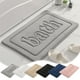 thumbnail image 1 of Tapete de baño - Súper absorbente y antideslizante, lavable a máquina, alfombra suave de pelo largo, 20x31,5 pulgadas, gris/blanco/caqui/rosa/azul marino, 1 of 7