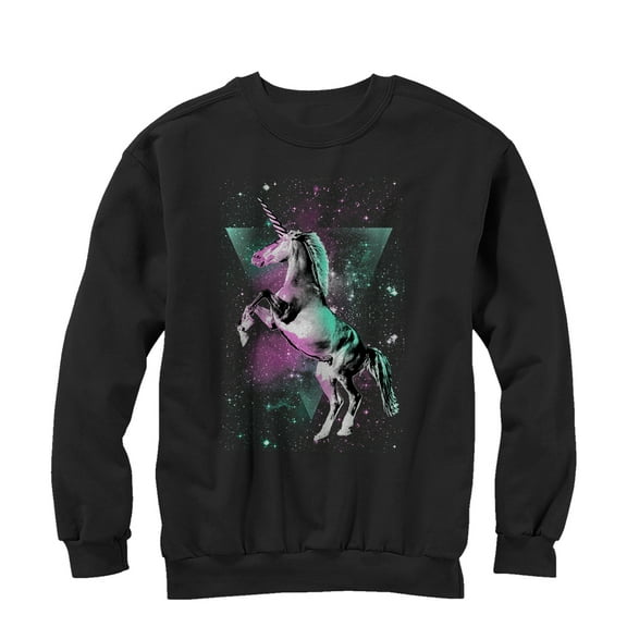 Men's Lost Gods Epic Unicorn  Sweatshirt Black X Large