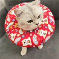 thumbnail image 4 of PENGXIANG Collier Anti-Morsure pour Animaux Collier Circulaire Elizabeth Col Réglable Coton Imperméable Cône E-Collier pour Chat et Chien, 4 of 6