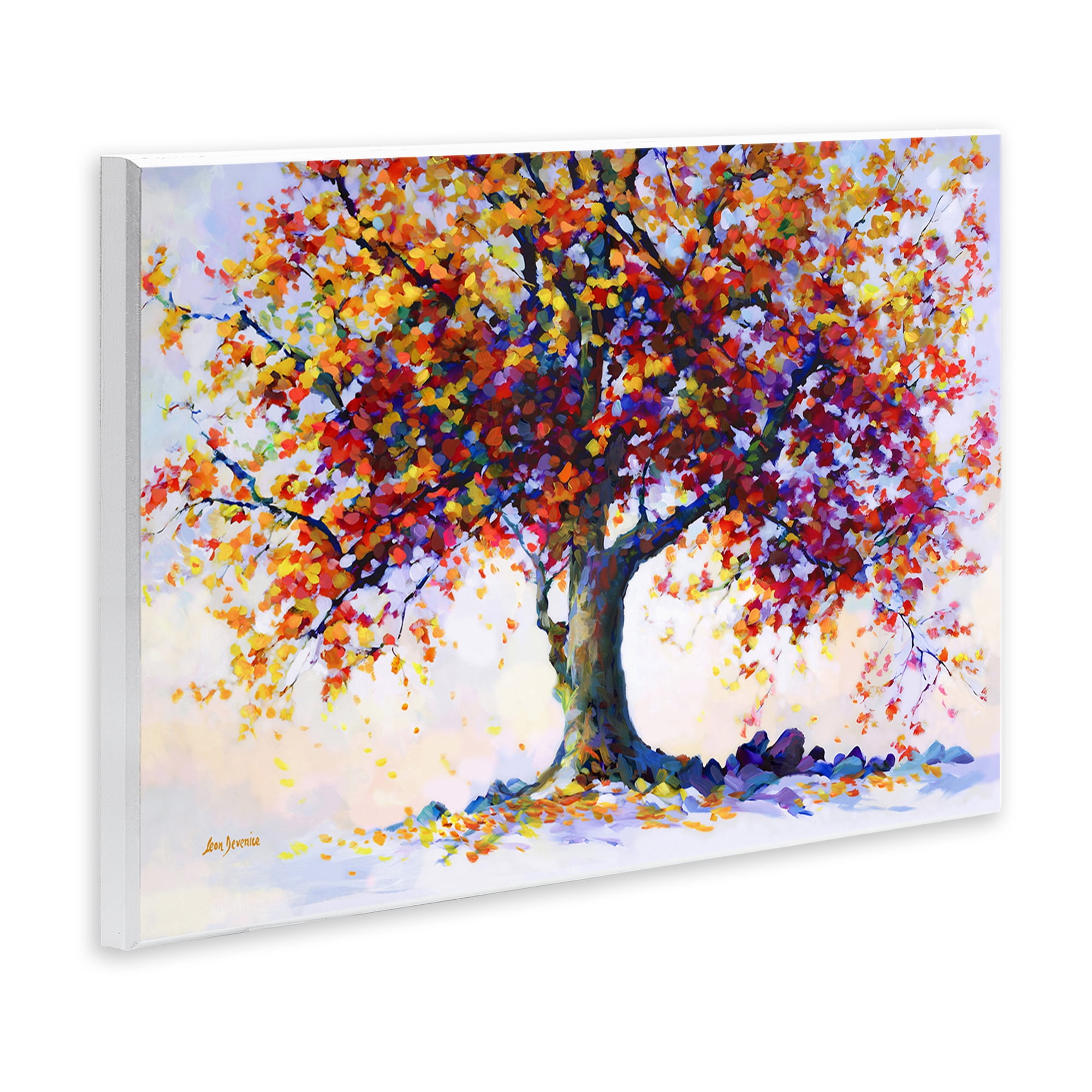 Stupell Industries Heartfelt Hues Tree Landscape & Nature Painting Unframed Art Print Wall Art, 15 x 10