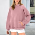 thumbnail image 4 of kpoplk Women's Fashion Hoodies Sweatshirts Hooded Sweatshirt Women Womens Fall Sweatshirts(Red,S), 4 of 6
