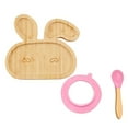 thumbnail image 2 of Snmubt Baby Toddler Sheep Suction Feeding Bowl Suction Spoon Set (Pink), 2 of 2