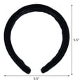 thumbnail image 2 of Wild Primrose by Scunci Fashion Padded Headband in Velvet Fabric Black, 1ct, 2 of 7