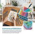 thumbnail image 3 of Colored Pencils,Set of 520 Colors,Rich Pigmented Soft Core Coloring Pencils, Pre-sharpened Color Pencil Set, Artist Quality Colored Pencils for Adult Coloring, Artists Drawing Sketchin, 3 of 8
