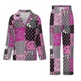 thumbnail image 3 of Hello Kitty Women Pajamas Set Long Sleeve Sleepwear Button Down Nightwear Soft Pjs Set with Pockets, 3 of 7
