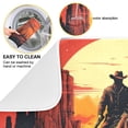 thumbnail image 2 of Dish Drying Mat Kitchen Counter Cowboy and Sunset Dishes Drainer Pad Absorbent Microfiber Reversible 16"x18", 2 of 7