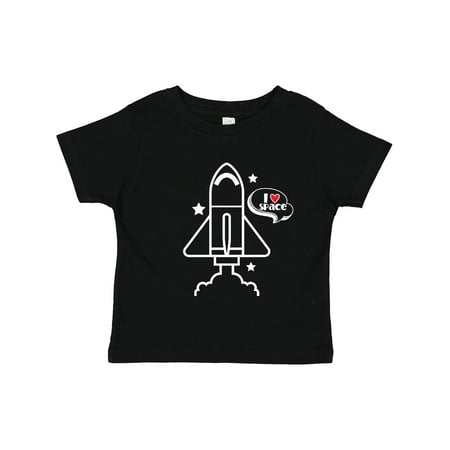 

Inktastic Rocket Ship I Love Space Gift Toddler Boy or Toddler Girl T-Shirt