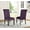 Purple, variant on Upholstered Dining Chairs Set of 2, High Seat Back Dining Chair with Solid Wood Legs