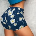 thumbnail image 4 of Lsque Daisies Flowers Pattern High Waisted Biker Shorts for Women-Tummy Control Fitness Athletic Workout Running Yoga Gym Shorts,Moisture-Wicking-XX-Large, 4 of 9
