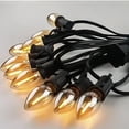 thumbnail image 6 of C7 LED Bulbs 0.5W, Amber Glow Night Lights, 2200K Warm Light, E12 Base, 5W Equivalent, Vintage Filament, Non-Dimmable 5Pack, 6 of 8