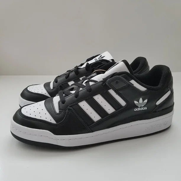 NEW Men's Size 12 Ad-id-as Originals Forum Low Shoes Black/White HQ1494