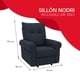 thumbnail image 3 of Sillón Reclinable  234 Nodri con Palanca Lateral, Atlas del Descanso Color Azul, 3 of 8