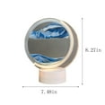 thumbnail image 3 of Rbaofujie Room Decorations USB Streaming Sand Painting Night, Three-Dimensional Painting, Decorative Home Gifts Bedside Ambient Sand Painting LED Table Lamp(5ML) Pride Decorations Blue, 3 of 7