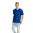 thumbnail image 3 of Hanes Men's & Big Men's Beefy Tee Shirt Unisex Heavyweight Cotton T-Shirt, 3- Pack, Sizes S-6XL, 3 of 8