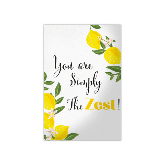 Pro Supply Global 50 Count of You're The Zest 4x6 Thank You Insert Cards