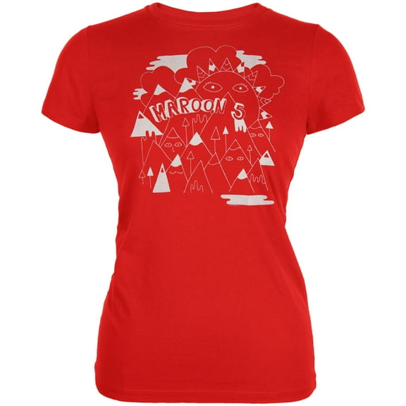 Maroon 5 Women's Juniors Mountains Short Sleeve T Shirt