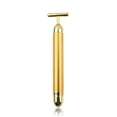 thumbnail image 1 of letairis Barre de Beauté Électrique pour le Visage en Forme de T Rouleau de Massage Facial Raffermissant Anti-Rides Masseur Portable à Piles Or, 1 of 8