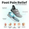 thumbnail image 5 of FitVille Wide Walking Shoes for Men Hook and Loop Orthopedic Sneakers for Swollen Foot, 5 of 6