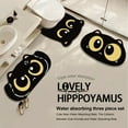 thumbnail image 3 of SLYNSHome Funny Bathroom Floor Mat Three-piece Set Bathroom Foot Mat Diatom Mud Absorbent U-shaped Toilet Mat Washstand Mat, 3 of 5