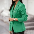 thumbnail image 2 of Vedolay Top Women's Casual Long Sleeve Lapel Button Open Front Work Office Jackets Suit,Green S, 2 of 5