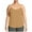 Beige, variant on ZyeKqe Plus Sizes Tank Tops for Women Casual Scoop Neck Sleeveless Basic Camisole Shirts Summer Spaghetti Strap Cami Tee