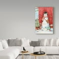 thumbnail image 3 of Trademark Fine Art 'Snowman With Birds And Flurries' Canvas Art by Melinda Hipsher, 3 of 3