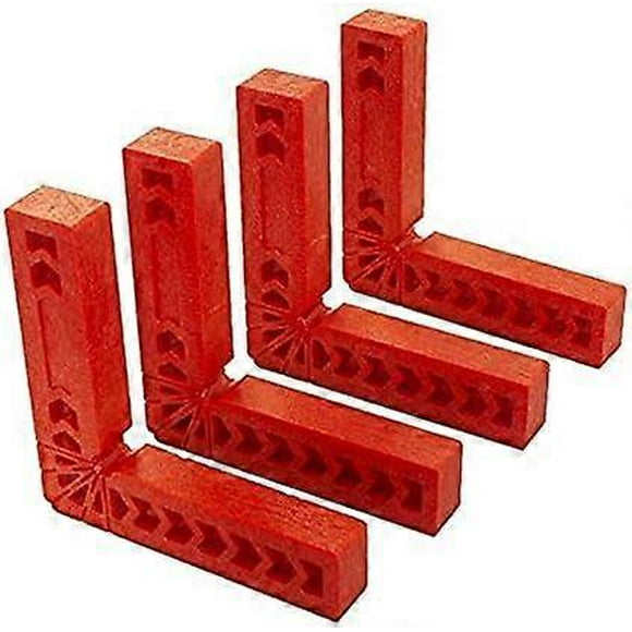 Set of 4 Positioning Squares 90 Degree L Right Angle Woodworking Tools for Boxes Doors Picture Frame