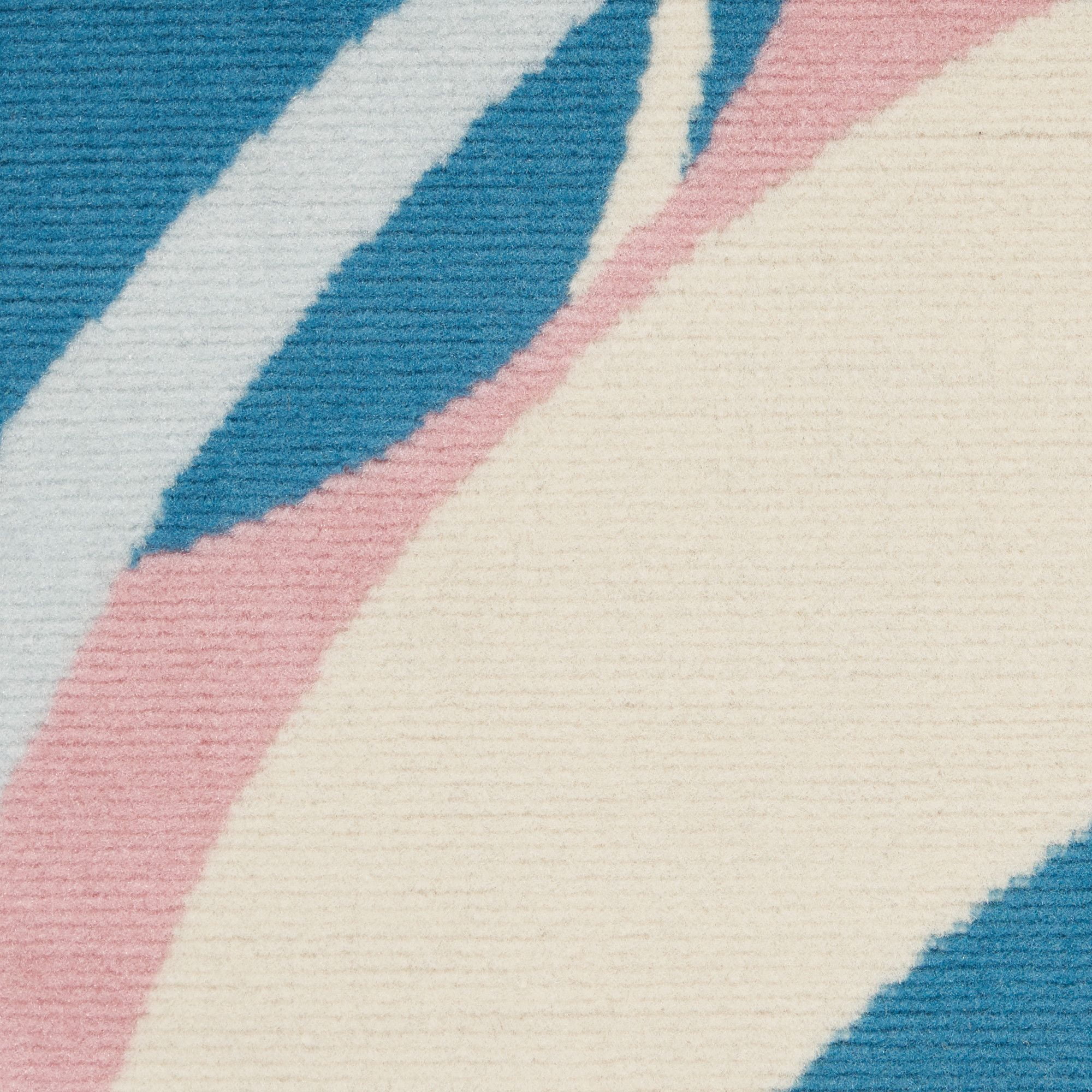 Nourison Grafix 3'9"X5'9" (4' x 6') Blue Multi Colored Area Rug Retro Contemporary Geometric by Nourison