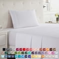 thumbnail image 1 of Nestl Juego de Sábanas Individual, 3 Piezas, Suavidad Instantánea, con Bolsillos Profundos, Ropa Cama Infantil Microfibra Suave, Color Blanco., 1 of 9