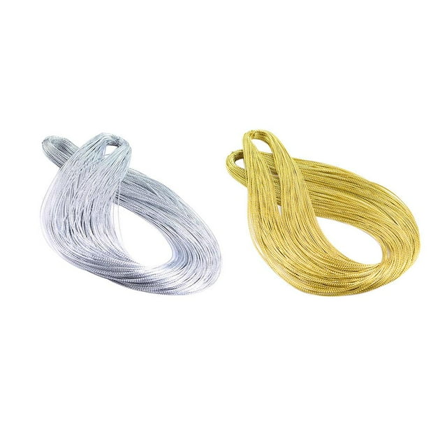 2 Pcs Ficelle de Bijou pour Fabrication de Colliers Perles Cordon Artisanat