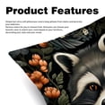 thumbnail image 2 of Raccoon Throw Pillow Covers Set of 2 - 16x16, 18x18, 20x20 Inches - Unique Patterns - Ideal for Bed Pillow, Throw Pillows for Various Occasions, 2 of 6
