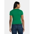 thumbnail image 3 of St. Patrick's Day Club Lucky Women’s Graphic Tee with Short Sleeves, Sizes XXS-XXL, 3 of 5