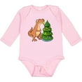 thumbnail image 3 of Inktastic Tyrannosaurus Rex Decorating Christmas Tree Boys or Girls Long Sleeve Baby Bodysuit, 3 of 5