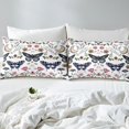 thumbnail image 4 of Erosebridal Rustic Butterfly Sheet Set Full, Daisy Floral Bedding Sets Full Size, Mandala Boho Reversible Full Sheet Sets, Breathable Room Decoration, 4 Pieces, 4 of 7