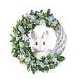 thumbnail image 7 of Easter Rabbit Wreath With Acrylic Plaques, Decorative Hanging Sign Ornament for Home Wall & Door, Festive Spring Easter Wreath Prop & Holiday Gift Easter Decorations For Home, 9.84in, Blue, 7 of 7