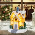 thumbnail image 3 of 2 Piezas Casa Miniatura Led Decoración Navidad Resina Ornamento Luminosa Edificio Adecuada para Regalo Fotografía Decoración Hogar Oficina Aureato y Coral, 3 of 9