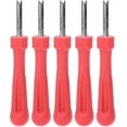 thumbnail image 2 of Red Tire Valve Core Removal Tool (5pcs) for Car & Bike, Lightweight, 2 of 5