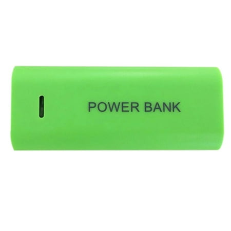 

5600 mAh Power Bank Kit with 2 Batteries Removable Back Cover for Outdoor Charging Digital Devices Green