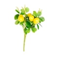 thumbnail image 4 of Rama de limón artificial, planta falsa, centro de mesa, decoración de primavera y verano, color amarillo. Estilo C, 4 of 9